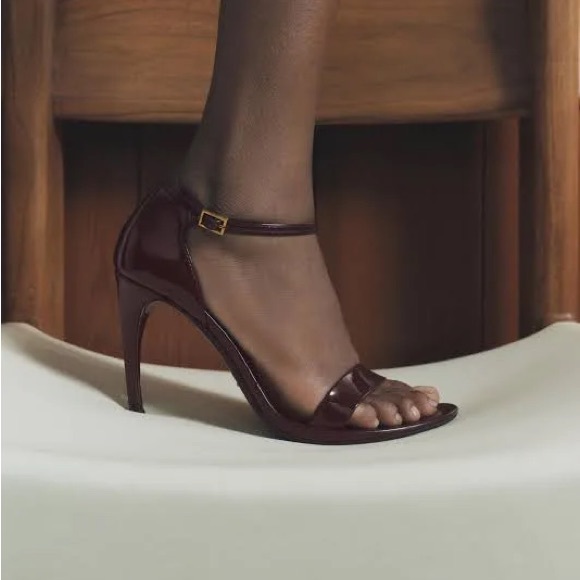Zara strappy faux patent heel - Picture 1 of 10